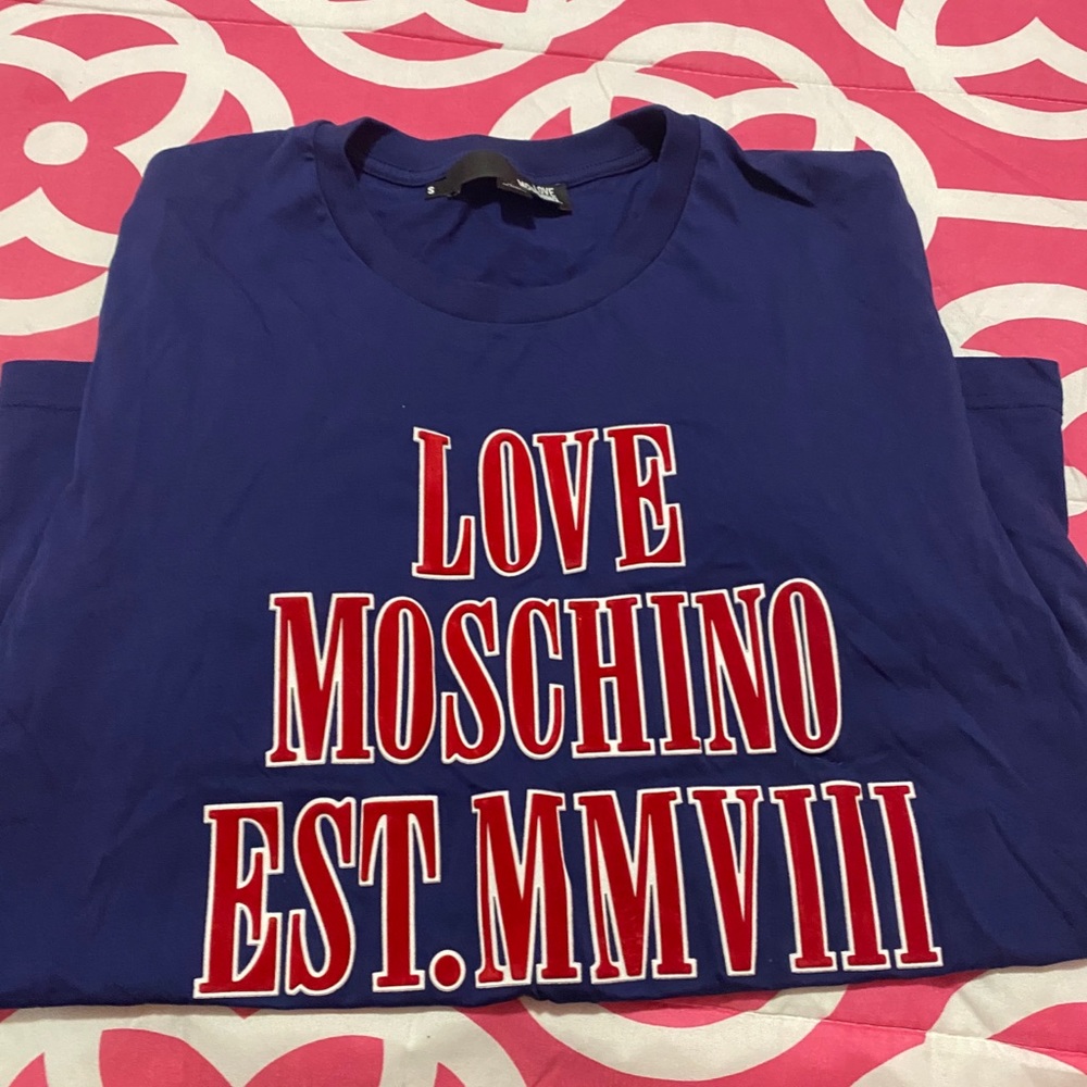 Love Moschino Short Sleeve Blue shirt